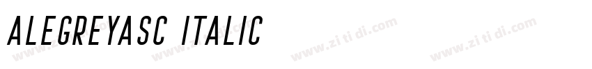 AlegreyaSC Italic字体转换